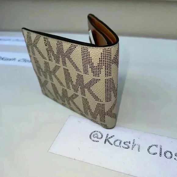 Michael Kors Cooper Mens Wallet Billfold Signature Chino - Picture 2 of 7